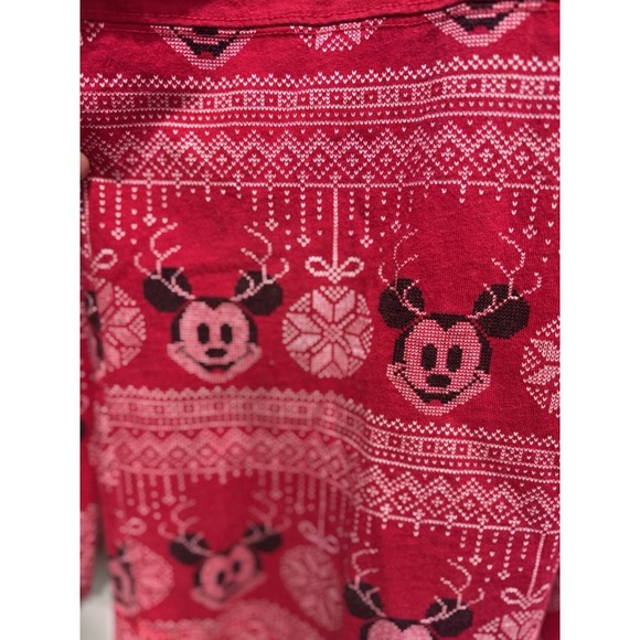 Disney Spirit Jersey Shirt Mens Small Red Merry Christmas Mickey Ornament - Picture 3 of 5